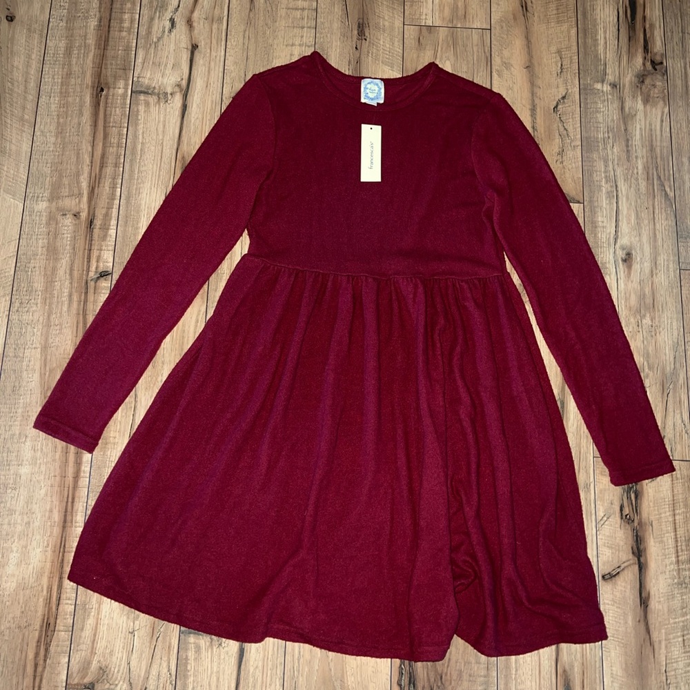 maroon francesca’s dress